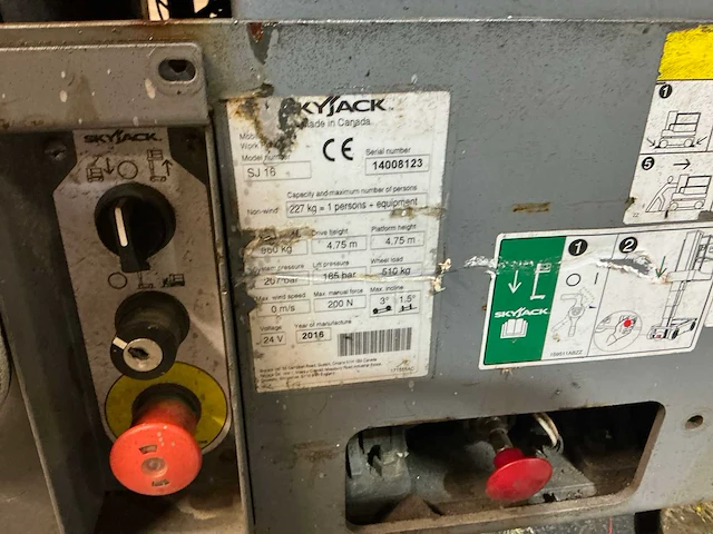 2016 skyjack sj16 hoogwerker - afbeelding 2 van  10