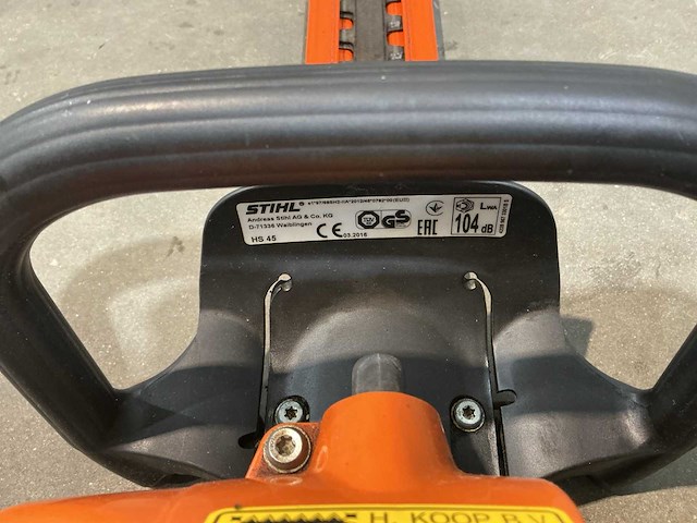 2016 stihl hs45 heggenschaar - afbeelding 7 van  7