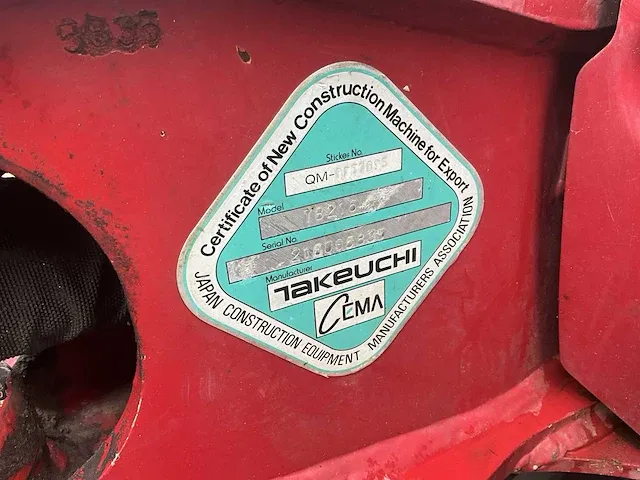 2016 takeuchi tb216 minigraafmachine - afbeelding 29 van  36