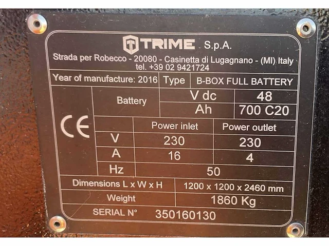 2016 trime b-box full battery stationaire lichtmast - afbeelding 9 van  17
