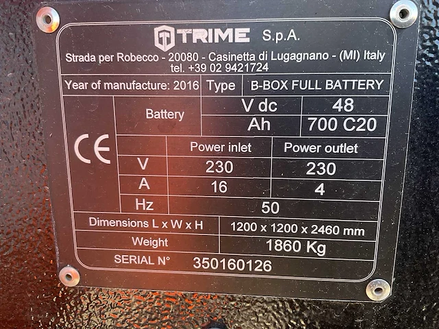 2016 trime b-box full battery stationaire lichtmast - afbeelding 9 van  17