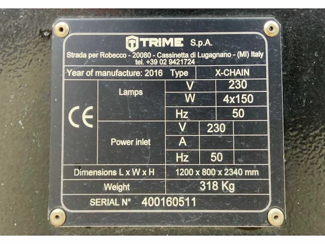 2016 trime x-chain stationaire lichtmast - afbeelding 3 van  11