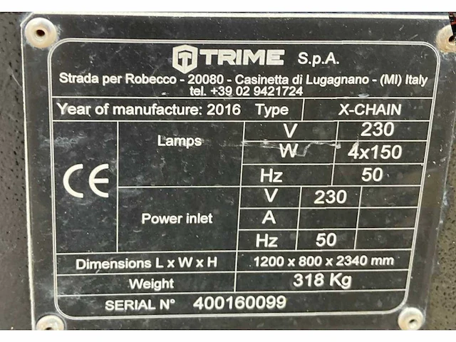 2016 trime x-chain stationaire lichtmast - afbeelding 11 van  19