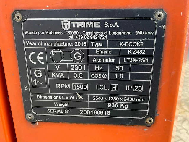 2016 trime x-eco a0012 lichtmast aanhangwagen - afbeelding 17 van  25