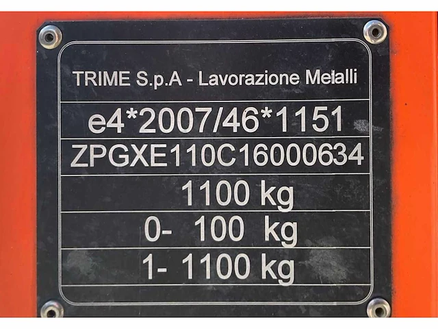 2016 trime x-eco a0012 lichtmast aanhangwagen - afbeelding 24 van  30