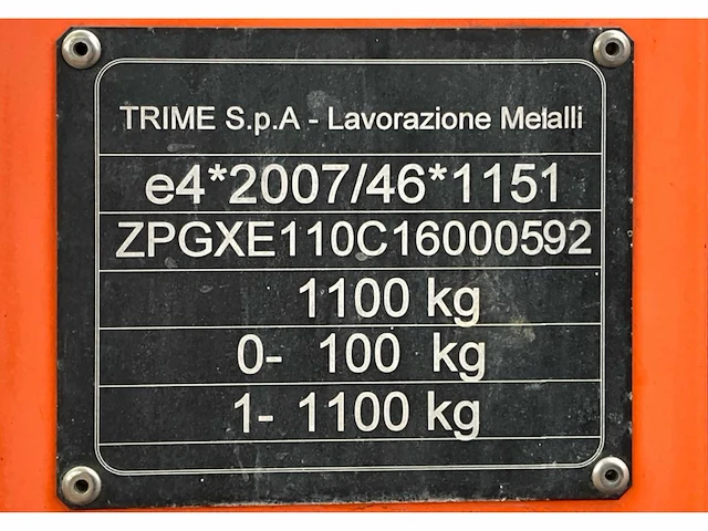 2016 trime x-eco a0012 lichtmast aanhangwagen - afbeelding 22 van  29
