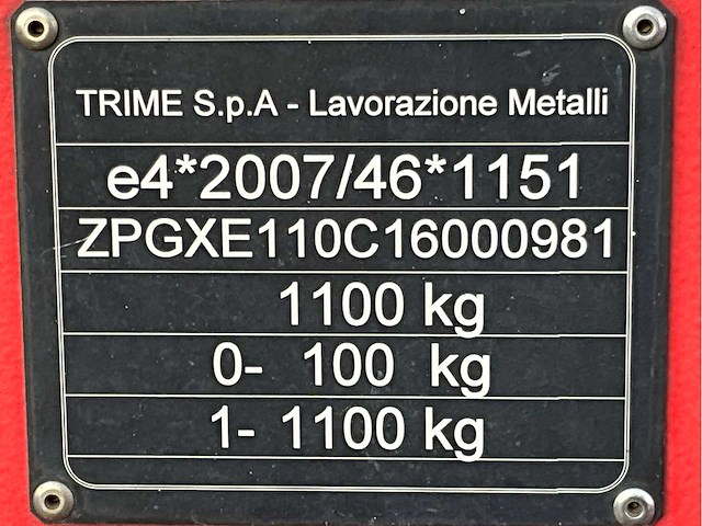 2016 trime x-ecok2 led lichtmast aggregaat aanhangwagen - afbeelding 9 van  17