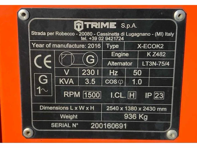 2016 trime x-ecok2 led lichtmast aggregaat aanhangwagen - afbeelding 10 van  19