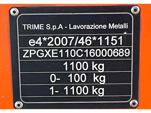 2016 trime x-ecok2 led lichtmast aggregaat aanhangwagen - afbeelding 11 van  19
