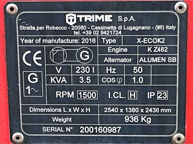 2016 trime x-ecok2 led lichtmast aggregaat aanhangwagen - afbeelding 9 van  18