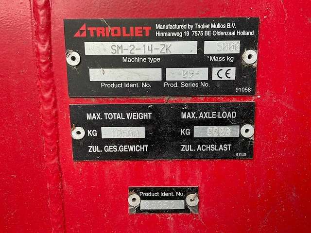 2016 trioliet solomix 2-1400 zk voermengwagen - afbeelding 13 van  13