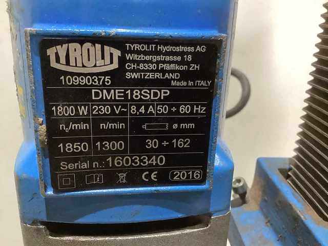 2016 tyrolit dme 18 sdp betonboormachine - afbeelding 5 van  5