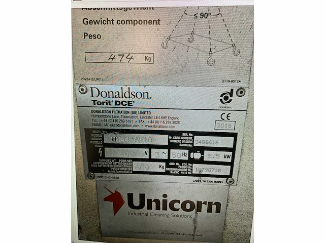 2016 unicorn uma456k10 straalcontainer - afbeelding 3 van  8