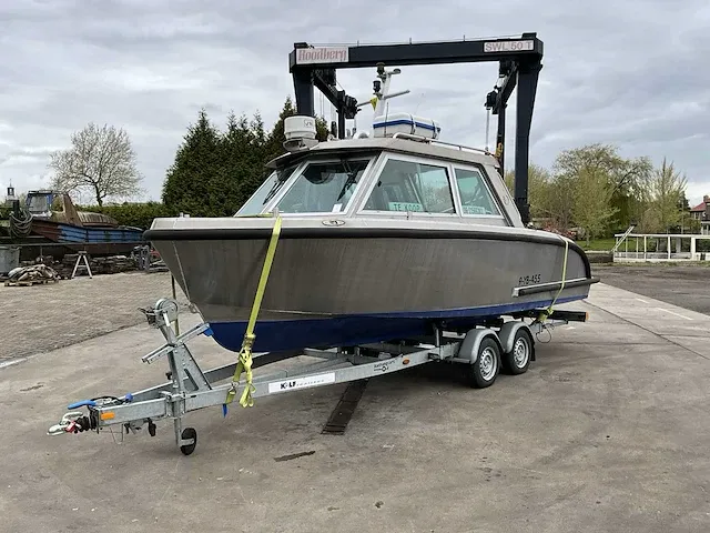 2016 vanvossen alu tender 650 cabin consoleboot inclusief trailer - afbeelding 1 van  32