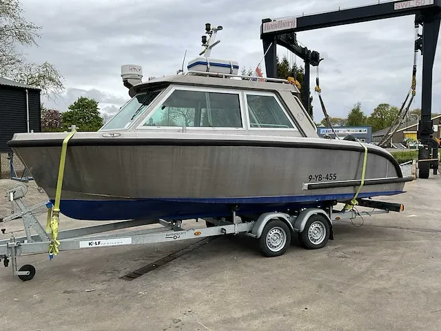 2016 vanvossen alu tender 650 cabin consoleboot inclusief trailer - afbeelding 2 van  32