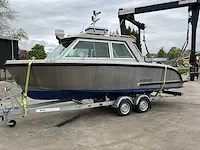 2016 vanvossen alu tender 650 cabin consoleboot inclusief trailer - afbeelding 2 van  32