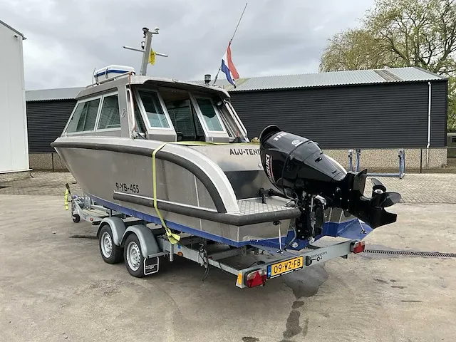 2016 vanvossen alu tender 650 cabin consoleboot inclusief trailer - afbeelding 4 van  32