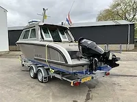 2016 vanvossen alu tender 650 cabin consoleboot inclusief trailer - afbeelding 4 van  32