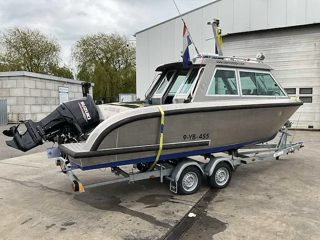 2016 vanvossen alu tender 650 cabin consoleboot inclusief trailer - afbeelding 6 van  32