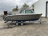 2016 vanvossen alu tender 650 cabin consoleboot inclusief trailer - afbeelding 7 van  32