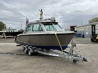 2016 vanvossen alu tender 650 cabin consoleboot inclusief trailer - afbeelding 8 van  32