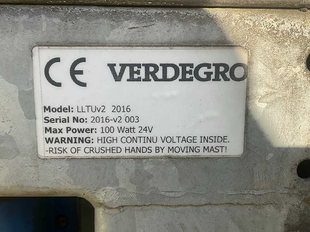 2016 verdegro lltuv2 mobilight cube stationaire led lichtmast / lichtzuil - afbeelding 5 van  13