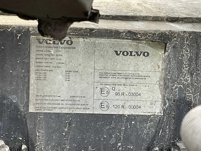 2016 volvo l150h shovel - afbeelding 70 van  73