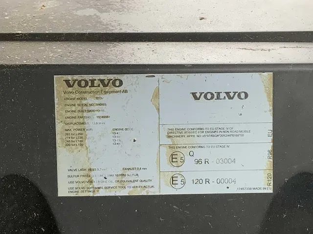 2016 volvo l180h shovel - afbeelding 41 van  51
