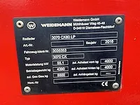 2016 weidemann 3070 cx80lp wiellader - afbeelding 27 van  33