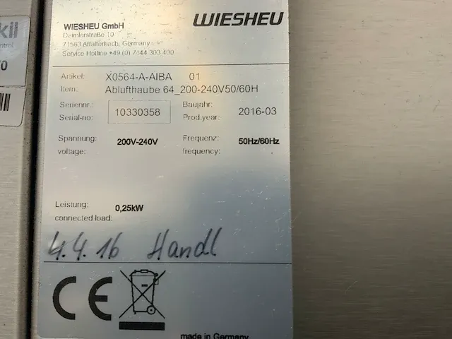 2016 wiesheu - bakkerijoven/dekoven combinatie - afbeelding 4 van  17