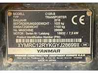 2016 yanmar c12r-b 3 zijdige rupsdumper - afbeelding 18 van  25