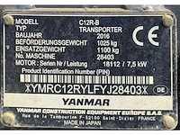 2016 yanmar c12r-b 3 zijdige rupsdumper - afbeelding 18 van  25