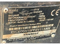 2016 yanmar sv18 crex mini graafmachine - afbeelding 18 van  25