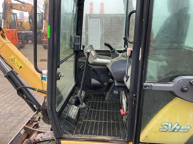 2016 yanmar sv18 mini graafmachine - afbeelding 13 van  30