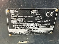 2016 yanmar vio80-u midi rupsgraafmachine binnendraaier - afbeelding 25 van  31