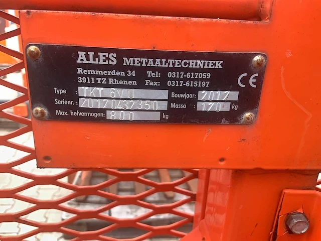 2017 ales tkt.6vu gevelsteenklem / gevelsteentang - afbeelding 5 van  5