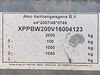 2017 atec eb2 2-1 dubbelas aanhangwagen - afbeelding 14 van  21