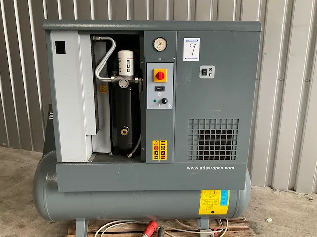 2017 atlas copco gxf 55 ep schroefcompressor - afbeelding 7 van  10