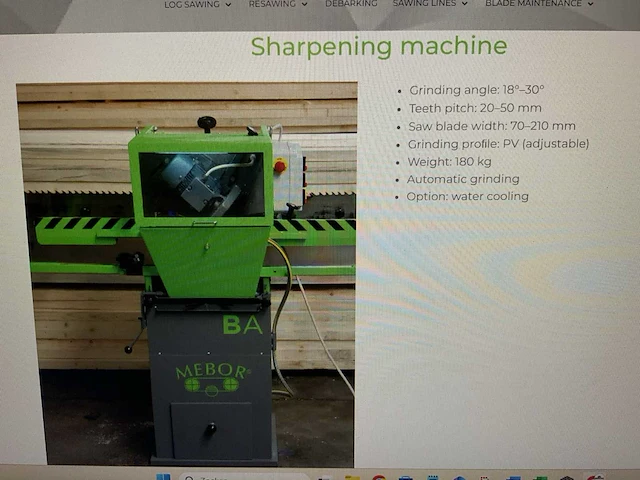 2017 bandzaag slijpmachine mebor - afbeelding 9 van  9