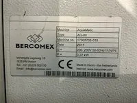 2017 bercomex aquamatic aq-mt emmervulmachine (automaat) - afbeelding 7 van  15