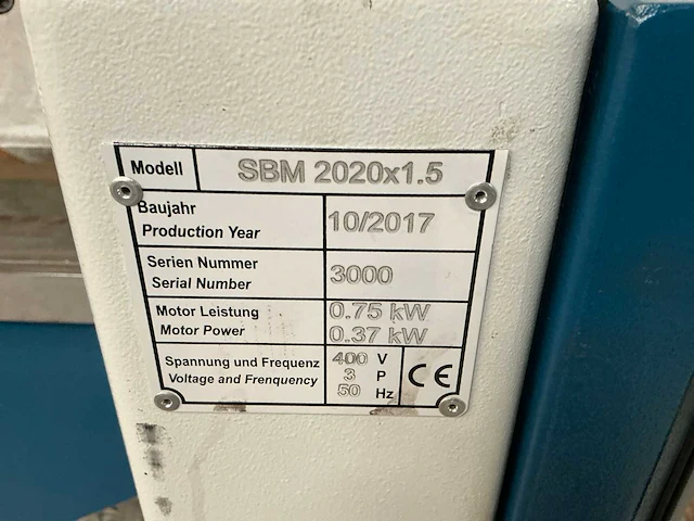 2017 burnet sbm2020x1,5 zetbank - afbeelding 7 van  9