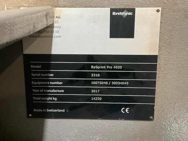 2017 bystronic bysprint pro 4020 lasersnijmachine - afbeelding 32 van  51