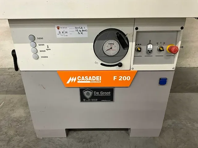 2017 casadei f200/t-01 kantenfreesmachine - afbeelding 10 van  12