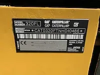 2017 caterpillar 320fl rupsgraafmachine - afbeelding 17 van  44