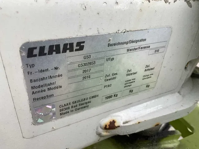 2017 claas volto 800 schudder - afbeelding 3 van  11