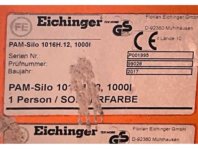 2017 eichinger 1016h.12 betonkubel - afbeelding 5 van  13