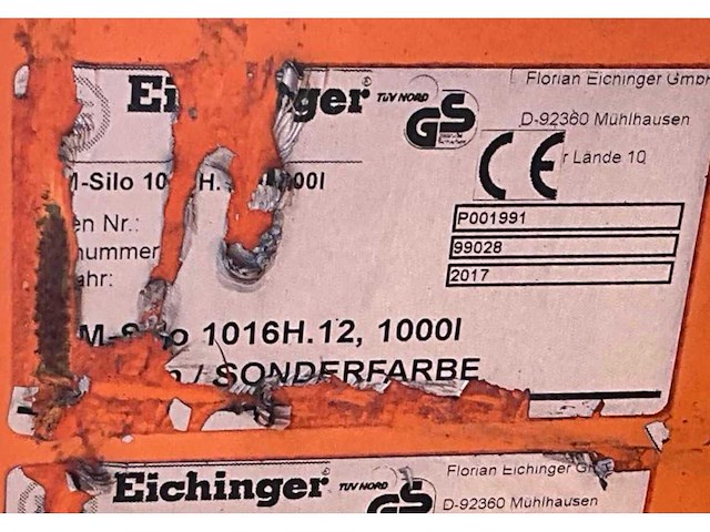 2017 eichinger 1016h.12 betonkubel - afbeelding 6 van  14