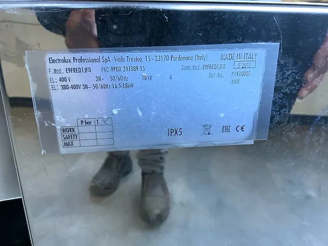 2017 electrolux e9fred1jf0 friteuse “rvs” - afbeelding 3 van  11