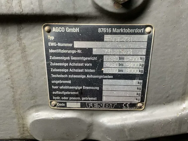 2017 fendt 820 vario tms vierwielaangedreven landbouwtractor - afbeelding 54 van  58