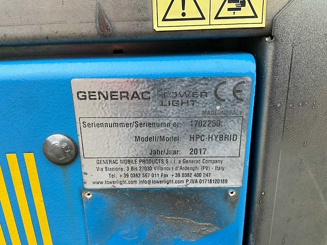 2017 generac light tower hybride stationaire lichtmast - afbeelding 10 van  19